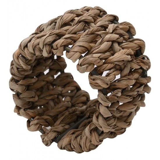 Jogo 4 Anéis Para Guardanapo De Fibra Natural